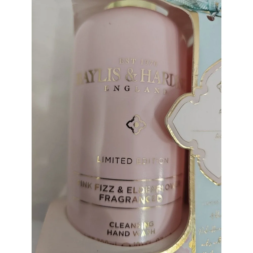 Baylis & Harding Pink Fizz - Elderflower Scent -  Hand Wash & Body Lotion Set